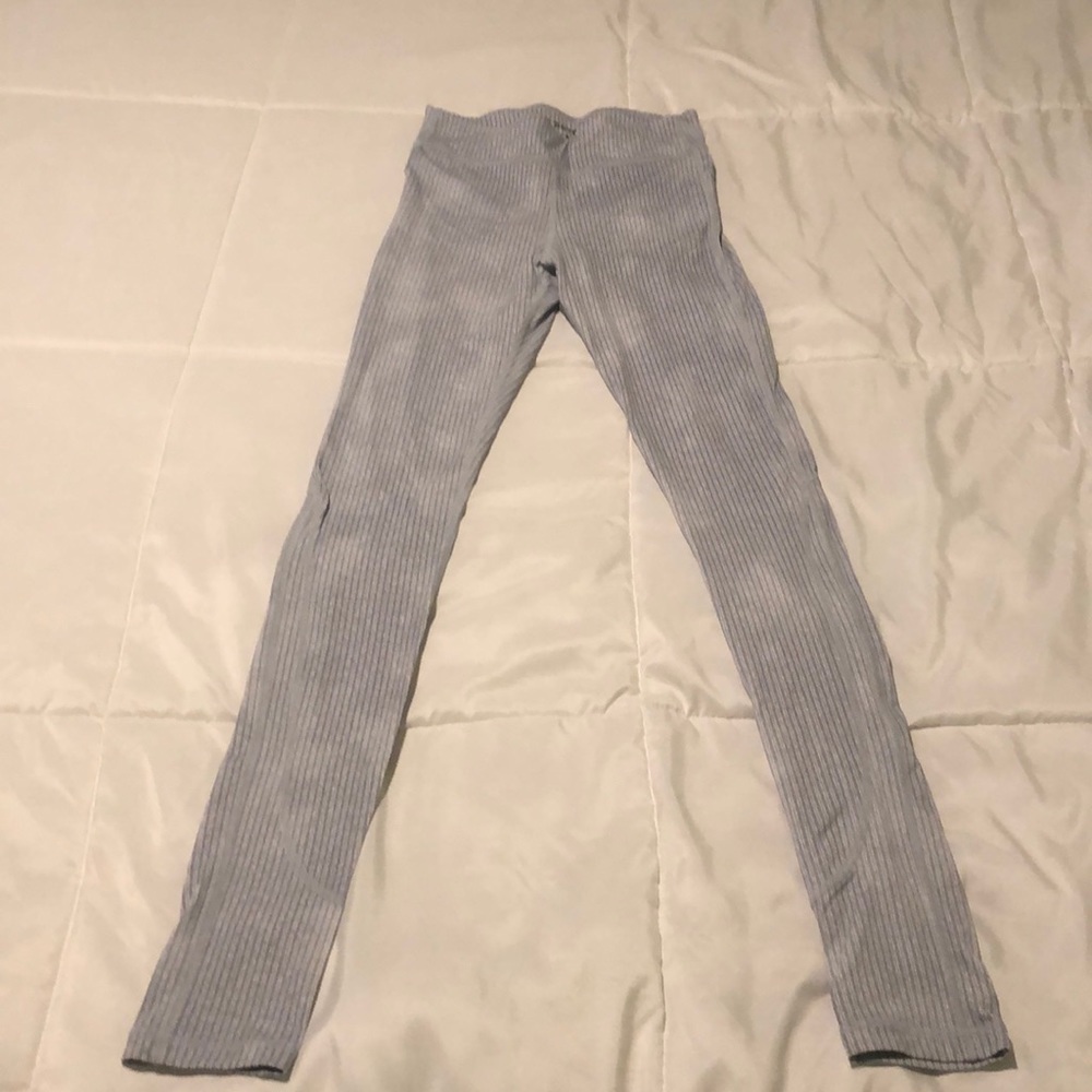 Joe’s Off Duty Leggings striped blue and white size medium lightweight
